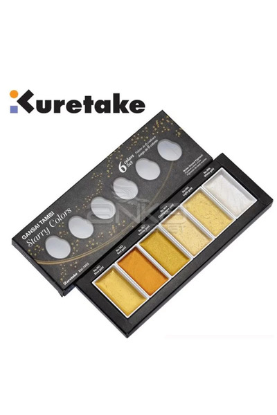 Zig Kuretake Gansai Tambi Sulu Boya Seti 6lı Starry Colors