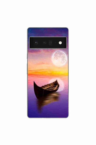 OEM Husa compatibila cu Google Pixel 6 Pro Silicon Gel Tpu Model Moonlit Sere...