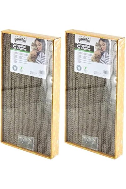 Yıldızan Nzr Beautestore Pawise Karton Cat Scratcher Rectangular 48 cm (2 Pac...