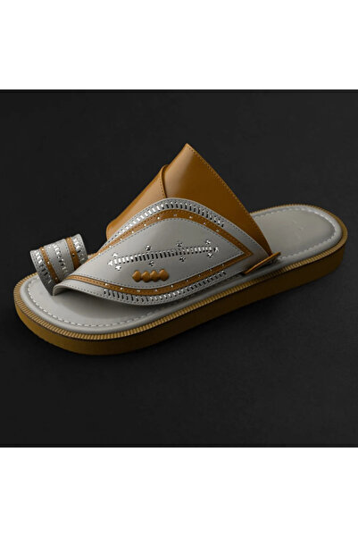 Razzah Embroidered Navy Beige Oriental Shoes