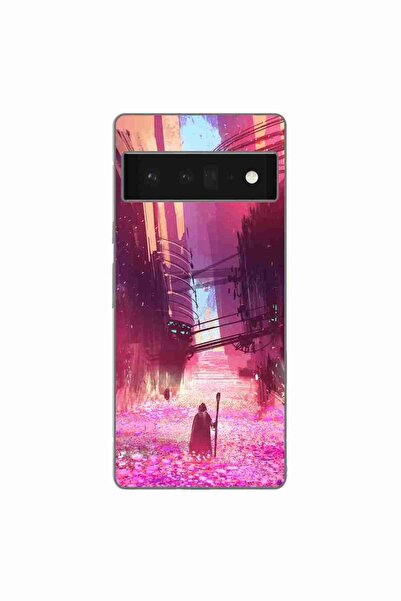 OEM Husa compatibila cu Google Pixel 6 Pro Silicon Gel Tpu Model Fantasy Wizard