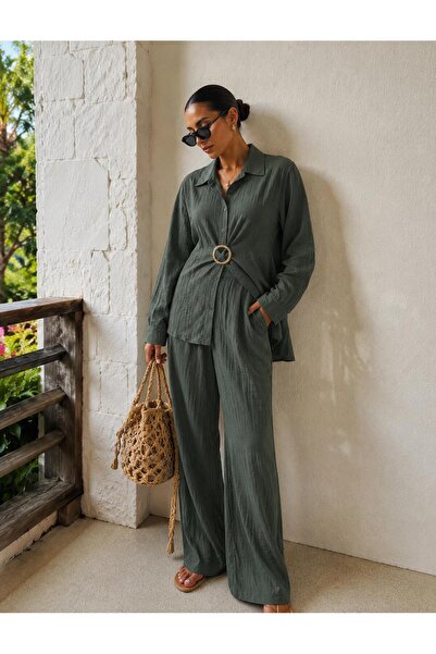 Markazzi Bottom Top Shirt Gold Buckle Set