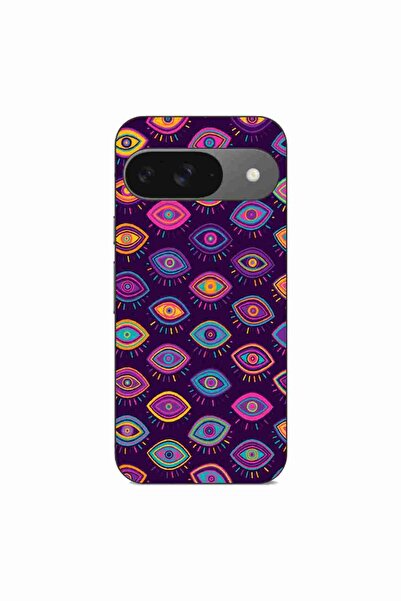OEM Husa compatibila cu Google Pixel 9 Pro Silicon Gel Tpu Model Tribal Eyes