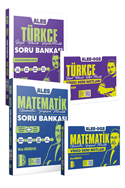 Benim Hocam Yayınları 2026 ALES DGS Matematik/Türkçe Video Ders Notları DGS M...