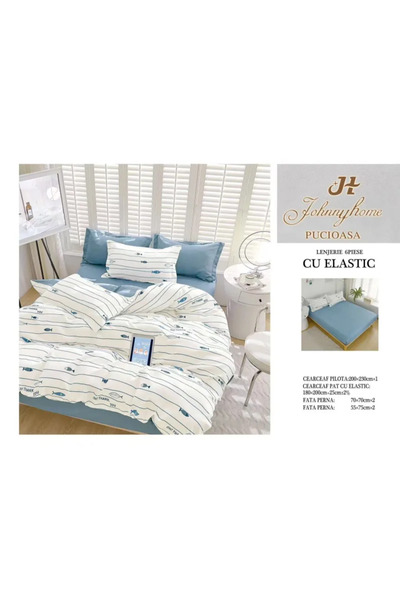 Pucioasa Seturi de lenjerie de pat Finet 6 piese cu elastic-T229