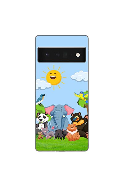 OEM Husa compatibila cu Google Pixel 6 Pro Silicon Gel Tpu Model Prietenii Ju...