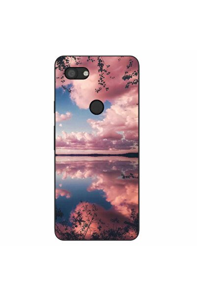 OEM Husa compatibila cu Google Pixel 3A Silicon Gel Tpu Model Pink Clouds