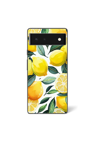 OEM Husa compatibila cu Google Pixel 6 Silicon Gel Tpu Model Lemons Pattern