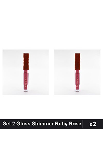 Ruby Rose Set of 2 Lip Gloss The Shimmer 04, Lip Gloss, Makeup