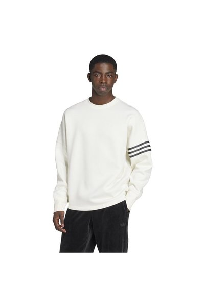 adidas Ανδρικό Φούτερ Νεοκλασικό Oversized με Στρογγυλή Λαιμόκοψη, Μέγεθος M