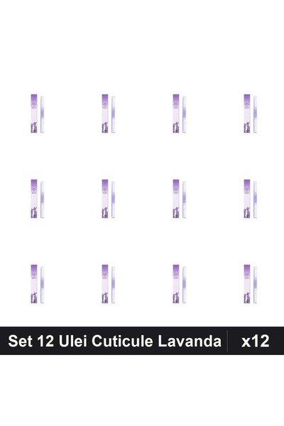 NAİLS Set 12 Uleiuri Cuticule Stilou Lavanda, Ingrijire Unghii Profesionala
