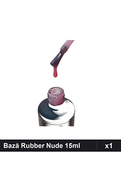 FSM Bază Rubber Color Nude 15ml Nr.06, Construcție Unghii Gel UV/LED
