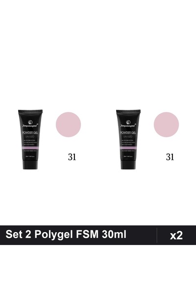 FSM Set 2 Polygel 30ml Nr.31, Gel Constructie Unghii, Manichiura Profesionala