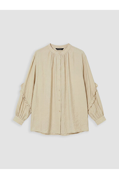 LC Waikiki Nevavm Frilly Modal Blended Women's Shirt Tunic with a Difference