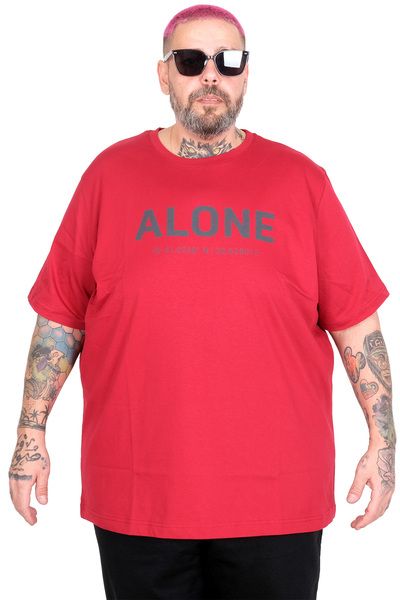 ModeXL Mode XL Large Size T-Shirt Alone U26164 Bordo
