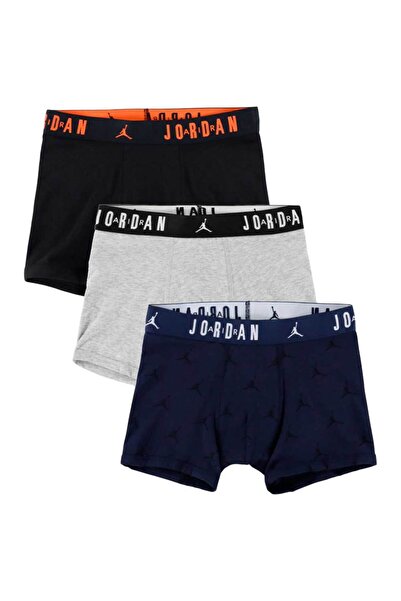 JORDAN Boxeri Flight din bumbac, pachet de 3, pentru copii 10-12 ani / M