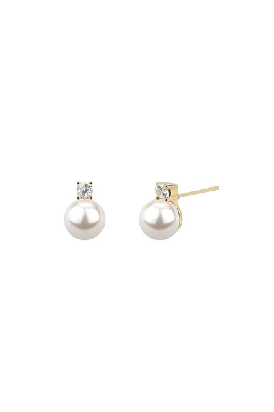 Lisa&Co. Cercei Argint Kaya Shell Argint placat cu aur galben / Shellpearls&Z...