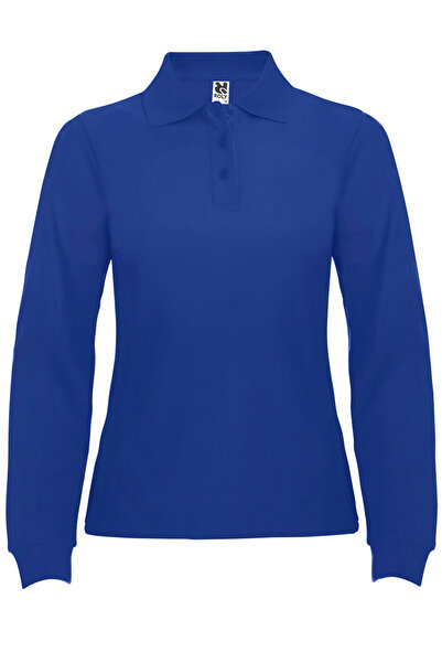 ROLY Tricou polo cu maneca lunga pentru femei, bumbac 100%, Estrella, albastr...