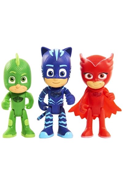 WBC TOYS Pjmasks 3'lü Karakter Figür Oyuncak Seti Pija maskeliler Oyuncak Fig...