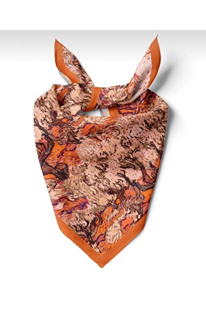 618 CONCEPT 55X55 Olive Tree Sunset Bandana Scarf