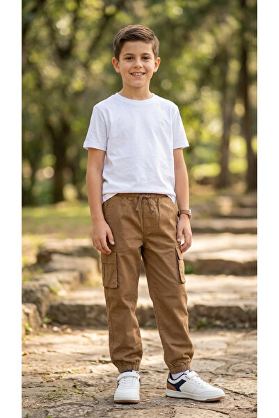 ADA YILDIZ KİDS Pantaloni pentru băieți cu elastic la talie și la gleznă, 8/1...
