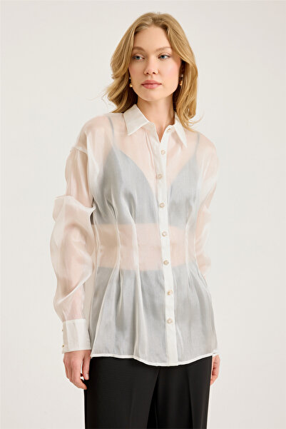 HomeStore Shiny Metallic Pearlescent Shirt