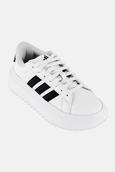 adidas حذاء خارجي للأطفال البنات من جراند كورت برباط، أبيض