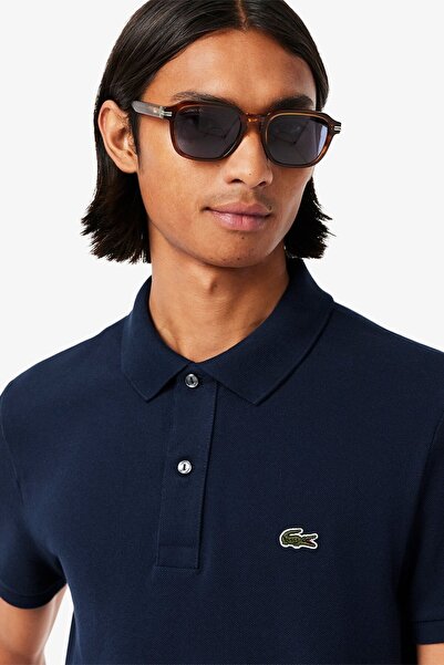 Lacoste Light Men's Slim Fit Polo T-Shirt Men's Polo Collar T-Shirt Navy Blue