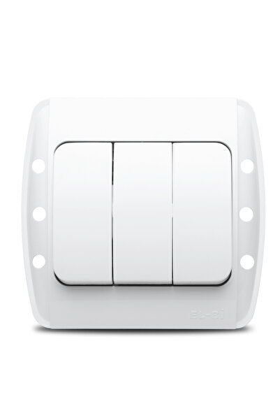 ELBI ELECTRIC Elbi Zirve ST Triple Switch White