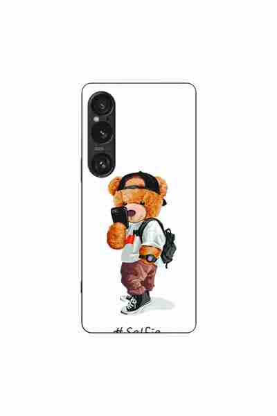 OEM Husa compatibila cu Sony Xperia 1 VI Silicon Gel Tpu Model Bear Teddy Selfie
