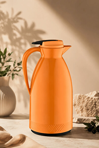 Jenisa 1.5Lt Double Layer Vacuum Glass Thermos 12 Hours Hot 24 Hours Cold Lea...