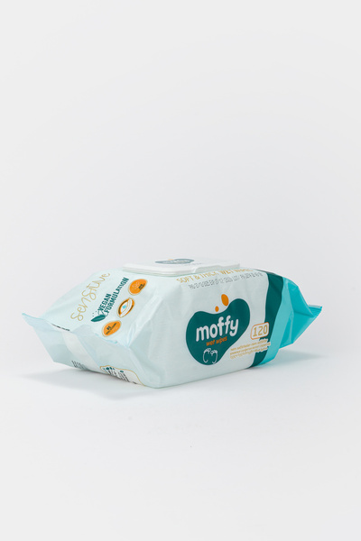 Lui Baby Moffy Sensitive Islak Mendil 120'li Kapaklı Paket Alkolsüz Hypoaller...