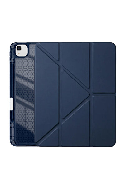 Ps iPad Air 13 inç (M4)/(M3)/(M2) Tri Folding Standlı Kılıf - Lacivert