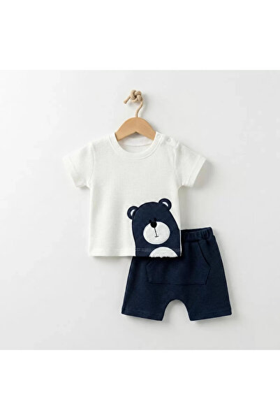 Generic Brand 6/24 Month Waffle Fabric Teddy Bear Embroidered Baby Set Maripo...