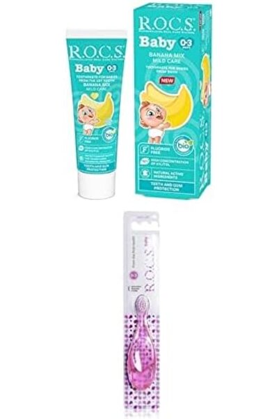Yıldızan Heybemdecom Baby 0-3 Years Old Banana Puree Flavored Toothpaste 45g ...
