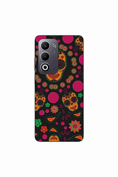 OEM Θήκη συμβατή με Oppo A5, από σιλικόνη gel TPU, με σχέδιο Κρανίδες και Φλο...