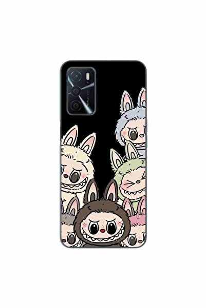 OEM Husa compatibila cu Oppo A16 Silicon Gel Tpu Model Labubu Pattern Black