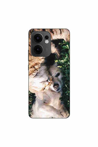 OEM Husa compatibila cu Oppo Reno13 F Silicon Gel Tpu Model Caine si Pisica