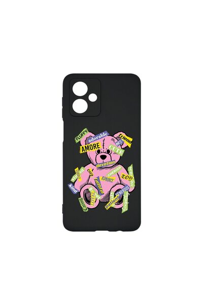 bestcase Калъф за Motorola Moto G55, BestCase® Тънък силиконов 0.8ММ, Мечешка...
