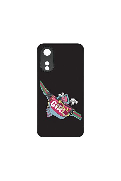 bestcase Тънък стъклен калъф, съвместим с OPPO A78 5G / A58 5G, момичешки диз...