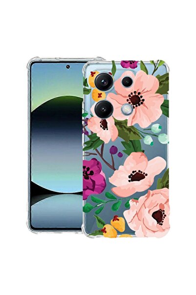 bestcase Husă Antișoc Compatibilă cu OPPO A6 Pro, cu Design Flori Pastelate, ...