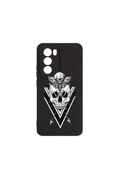 bestcase Θήκη Σιλικόνης Premium, Συμβατή με OPPO Reno12 Pro, Σχέδιο Κρανίο, Λ...