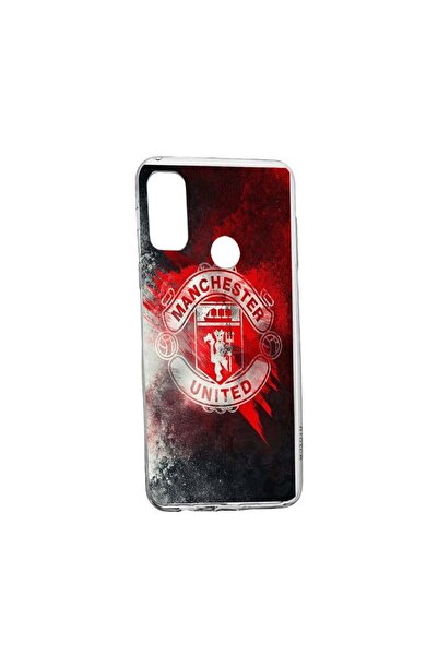bestcase Husa Silicon Football, Manchester United, Compatibila Cu Oppo A15s, ...