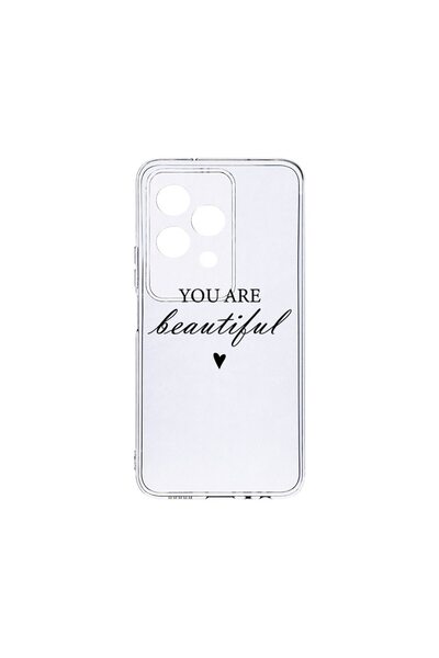 bestcase Διαφανής Θήκη Σιλικόνης 2MM, Συμβατή με Honor 200 Lite, Είσαι Όμορφη...