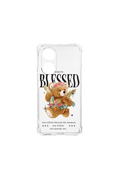 bestcase Husa Anti Shock 1.5MM, compatibilă cu OPPO A38, Teddy Bear Blessed, ...