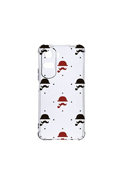 bestcase Αντικραδασμική Θήκη 1.5MM, Συμβατή με Honor 90 Lite, Σχέδιο Μουστάκι...
