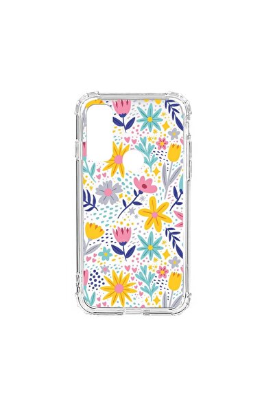 bestcase Husa Anti Shock Silicon Compatibila cu Motorola Moto E40, Little Flo...