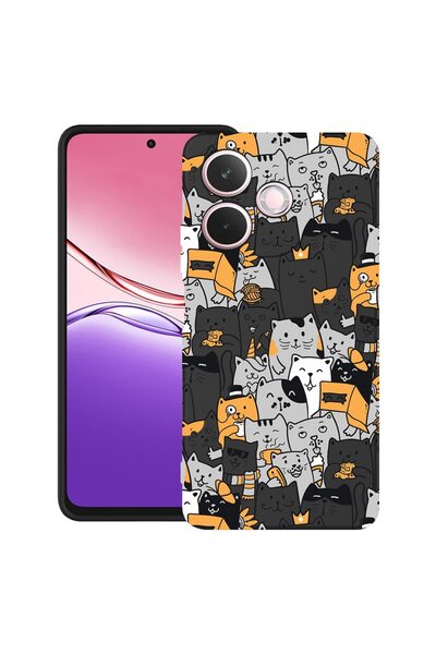 bestcase ¬Æ Husa pentru OPPO A5 Pro 5G din Silicon Ultra Slim cu Design Cat P...