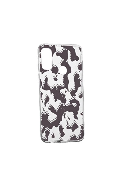 bestcase Husa Silicon Compatibila cu Motorola Moto E40, Gray Camouflage, rezi...