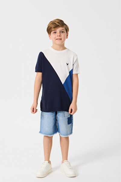 Nisrakids Tricou cu model abstract pentru băieți